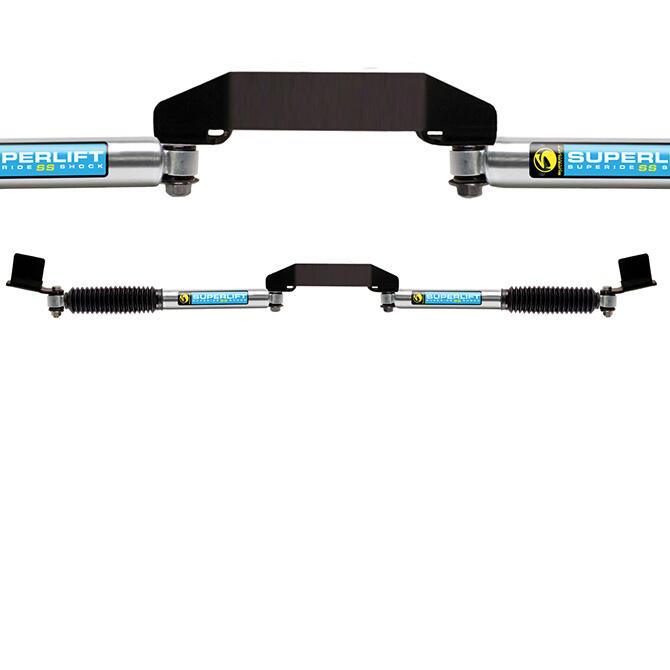 Dual Steering Stabilizer Kit Ss by Bilstein (Gas Pressure) 2005-2022 Ford F-250/350 Super Duty 4WD with 3 Inch or Greater Lift Superlift