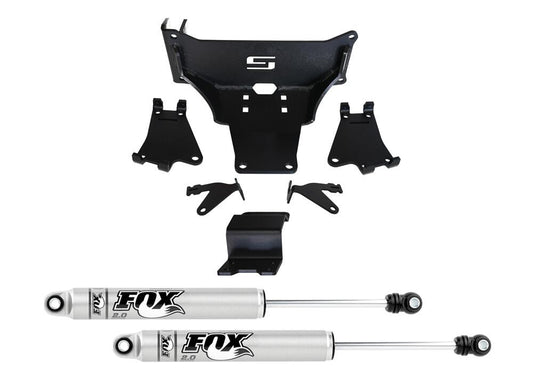 Dual Steering Stabilizer Kit with Fox 2.0 Shocks 2005-2022 Ford F-250/350 4WD No Lift Required Superlift