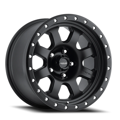 Aluminum 17x9 Avenger 929B Satin Black Raceline Wheels-4