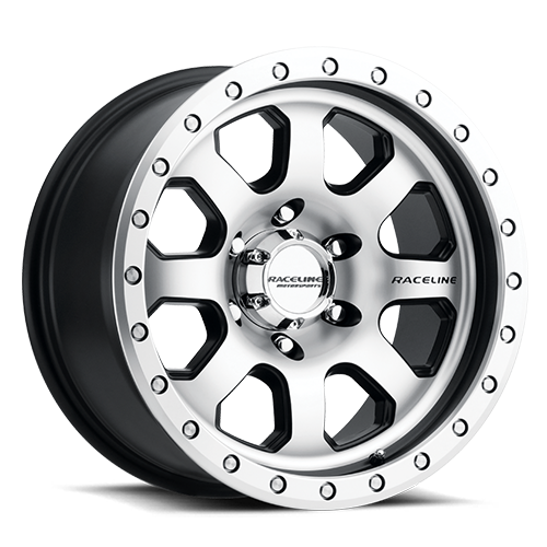 Raceline Wheels Aluminum Wheels 17x9 Avenger 929M Silver Machined Raceline Wheels