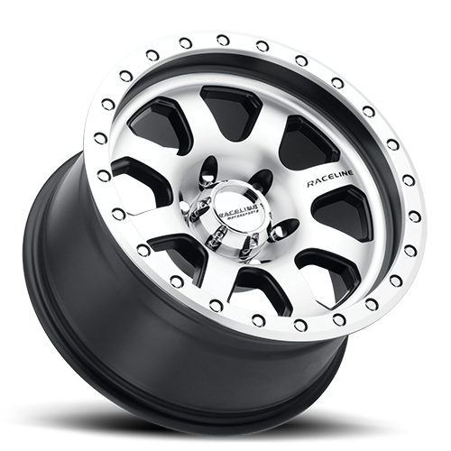 Raceline Wheels Aluminum Wheels 17x9 Avenger 929M Silver Machined Raceline Wheels