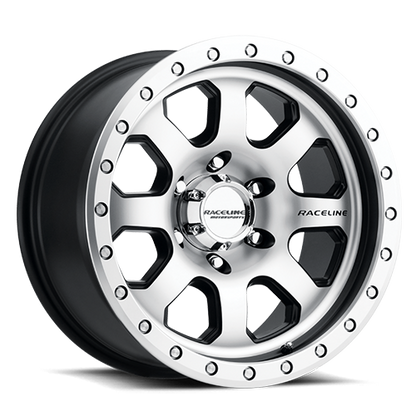 Aluminum 17x9 Avenger 929M Silver Machined Raceline Wheels-2
