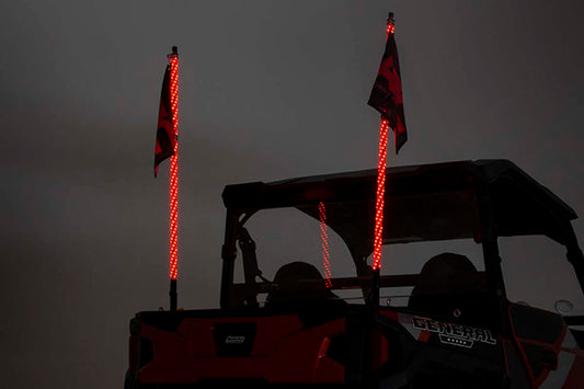 Multi-Color LED Whip 4 Foot Long Pair Rough Country