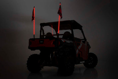Multi-Color LED Whip 4 Foot Long Pair Rough Country-3