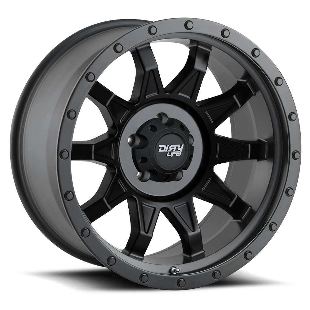 Roadkill 9301 Matte Black 18X9 8-165.1 -12Mm 130.8Mm Dirty Life Race Wheels
