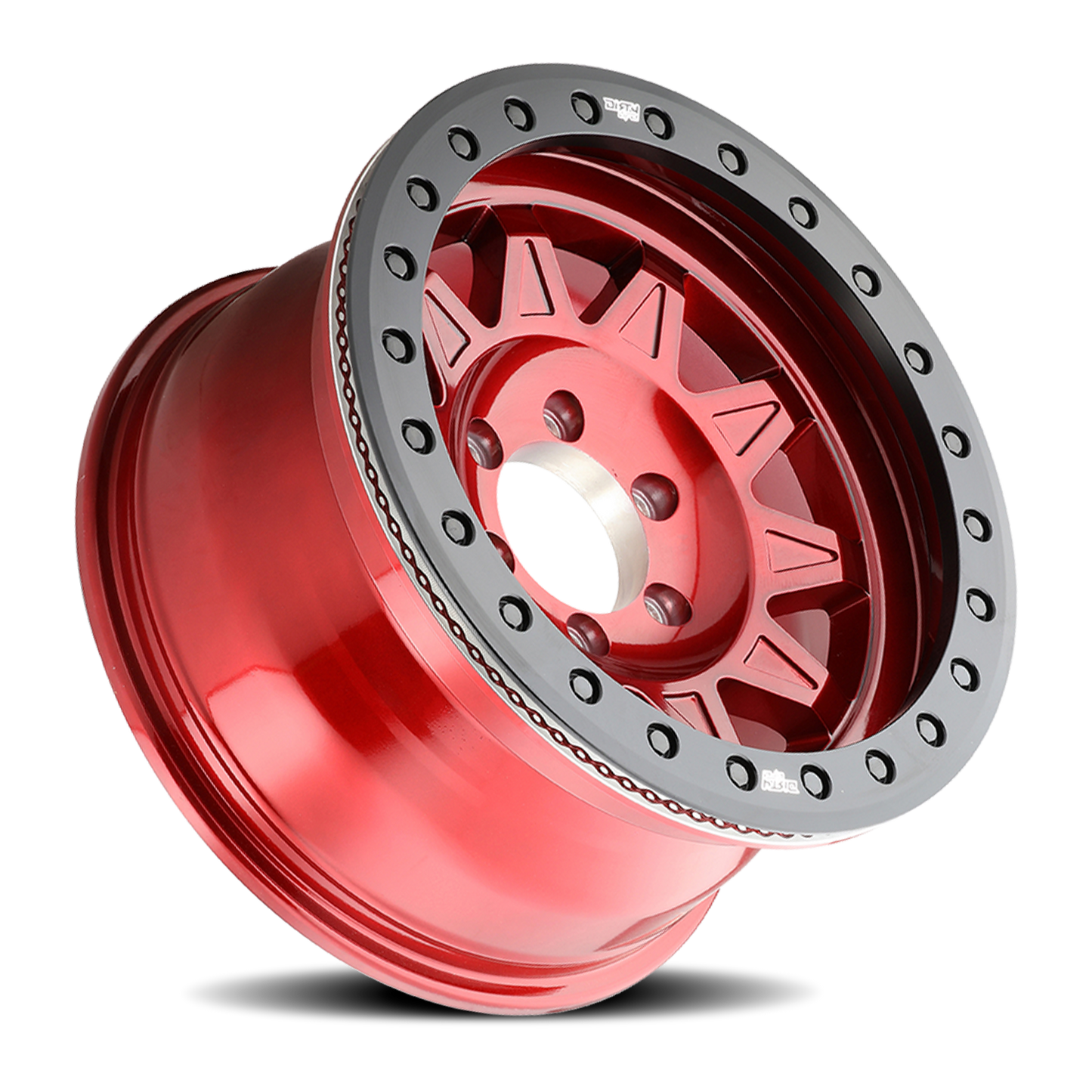 Roadkill 9302 Gloss Crimson Candy Red 17X9 Dirty Life Race Wheels-5