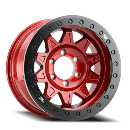 Roadkill 9302 Gloss Crimson Candy Red 17X9 Dirty Life Race Wheels