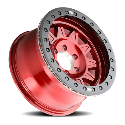Roadkill 9302 Gloss Crimson Candy Red 17X9 Dirty Life Race Wheels-1