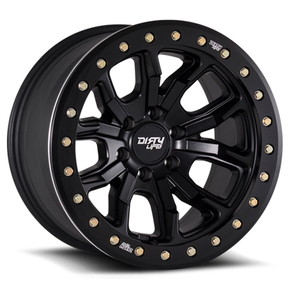 DT-1 9303 Satin Black 20X9 Dirty Life Race Wheels-14
