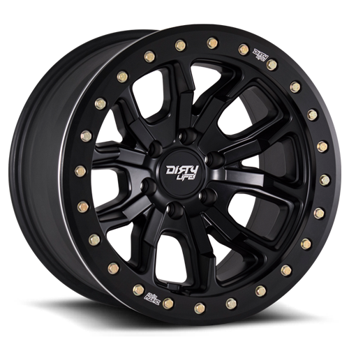 DT-1 9303 Satin Black 20X9 Dirty Life Race Wheels-9