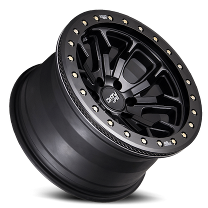 DT-1 9303 Satin Black 20X9 Dirty Life Race Wheels-1