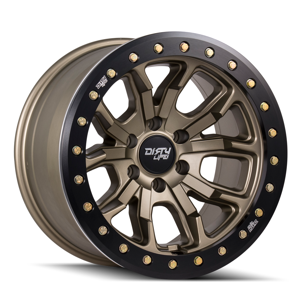 DT-1 9303 Satin Bronze 17X9 Dirty Life Race Wheels-8