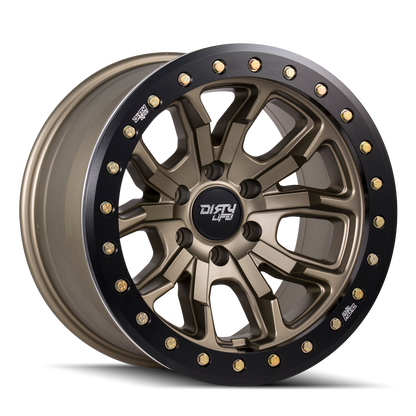 DT-1 9303 Satin Bronze 17X9 Dirty Life Race Wheels-8