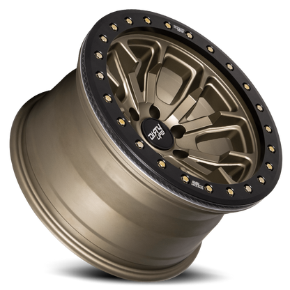 DT-1 9303 Satin Bronze 17X9 Dirty Life Race Wheels-4