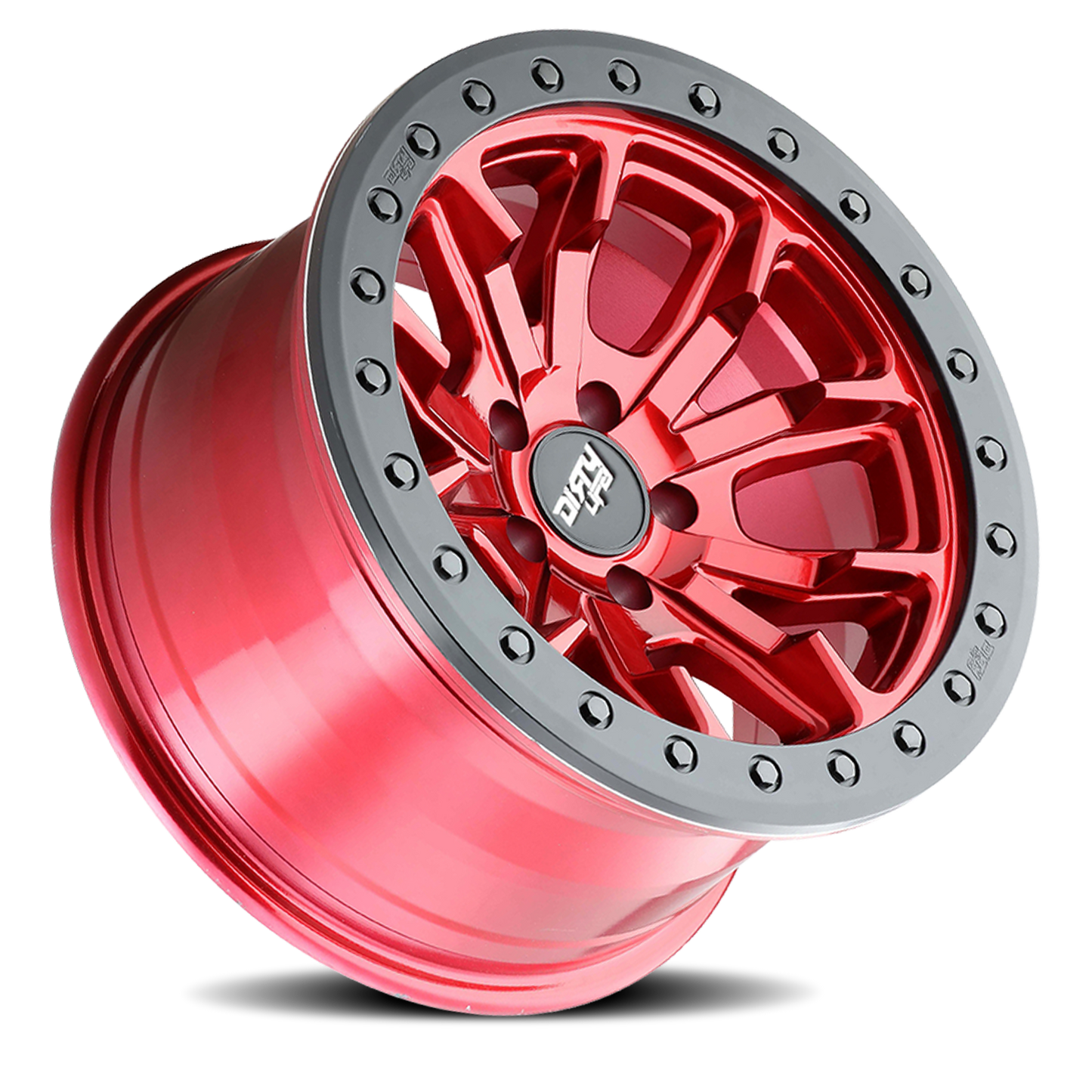 DT-1 9303 Crimson Candy Red 17X9 Dirty Life Race Wheels-1