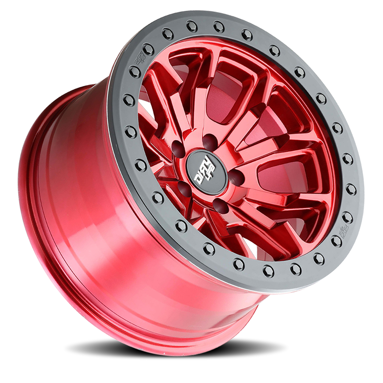 DT-1 9303 Crimson Candy Red 17X9 Dirty Life Race Wheels-1