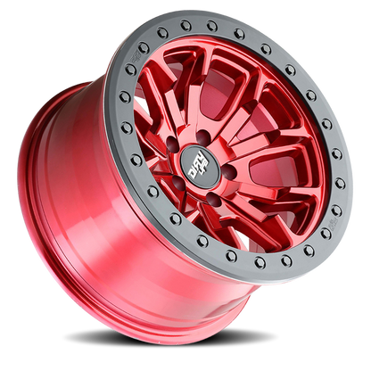 DT-1 9303 Crimson Candy Red 17X9 Dirty Life Race Wheels-1