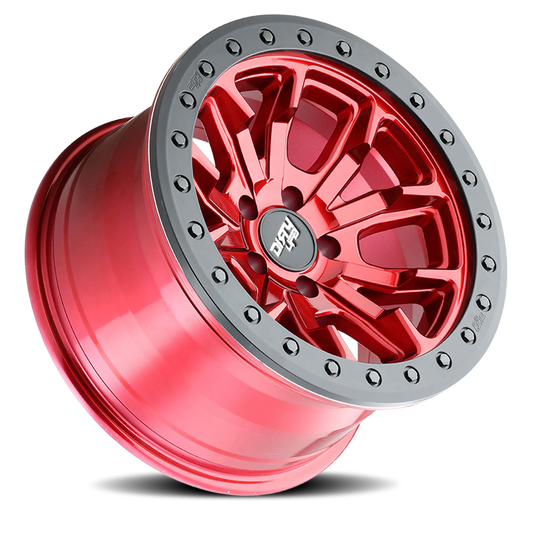 DT-1 9303 Crimson Candy Red 17X9 Dirty Life Race Wheels-1