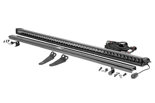 LED Light Kit Lower Windshield 50 Inch Black Single Row Polaris General XP 4 1000 Rough Country