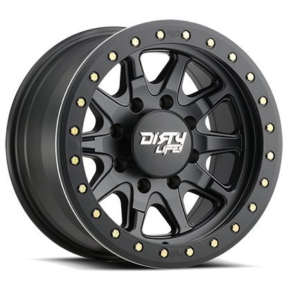 DT-2 9304 Satin Black 20X9 Dirty Life Race Wheels-4
