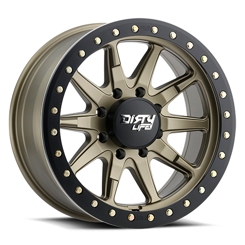 DT-2 9304 Satin Gold 17X9 Dirty Life Race Wheels-6