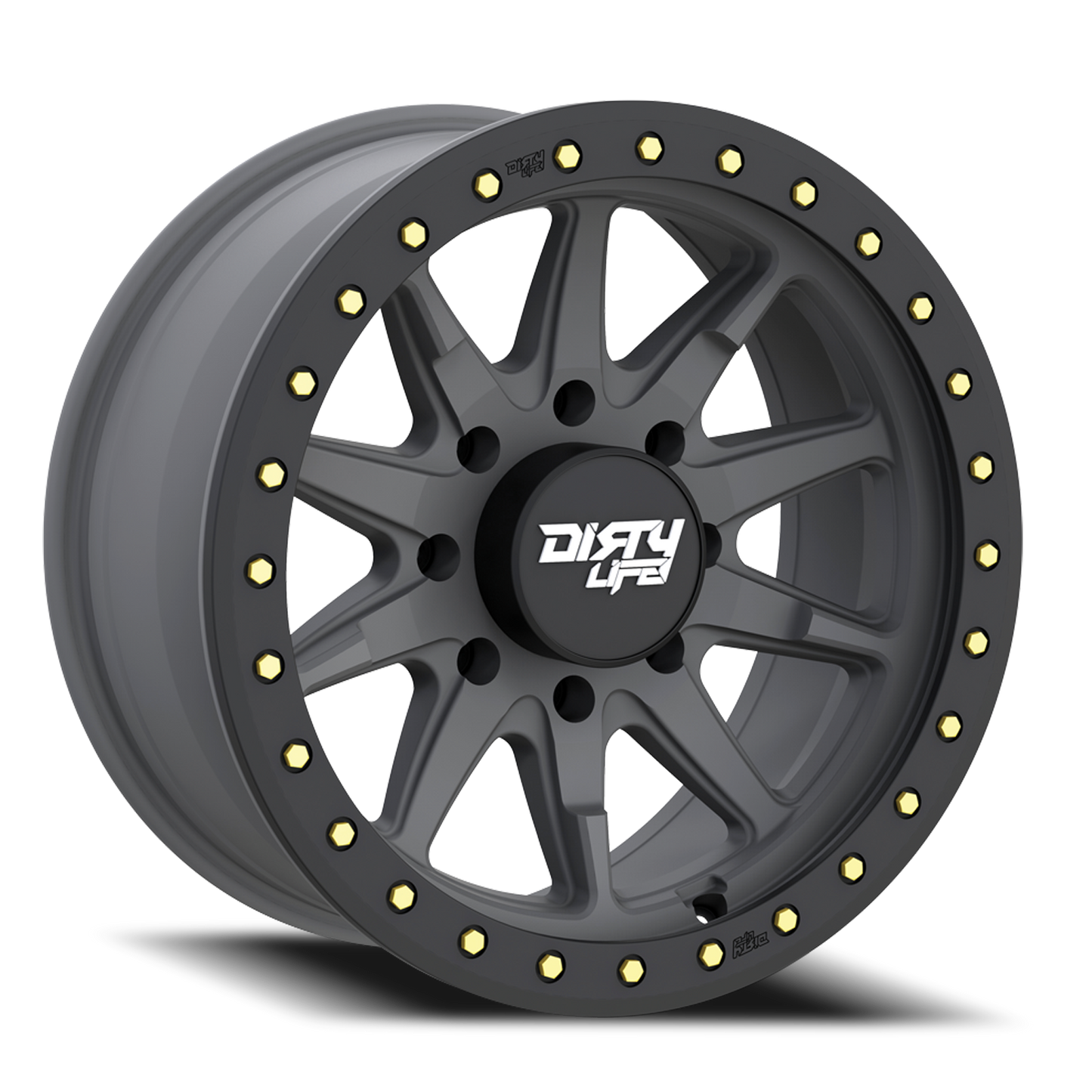 DT-2 9304 Satin Gunmetal 17X9 Dirty Life Race Wheels-2