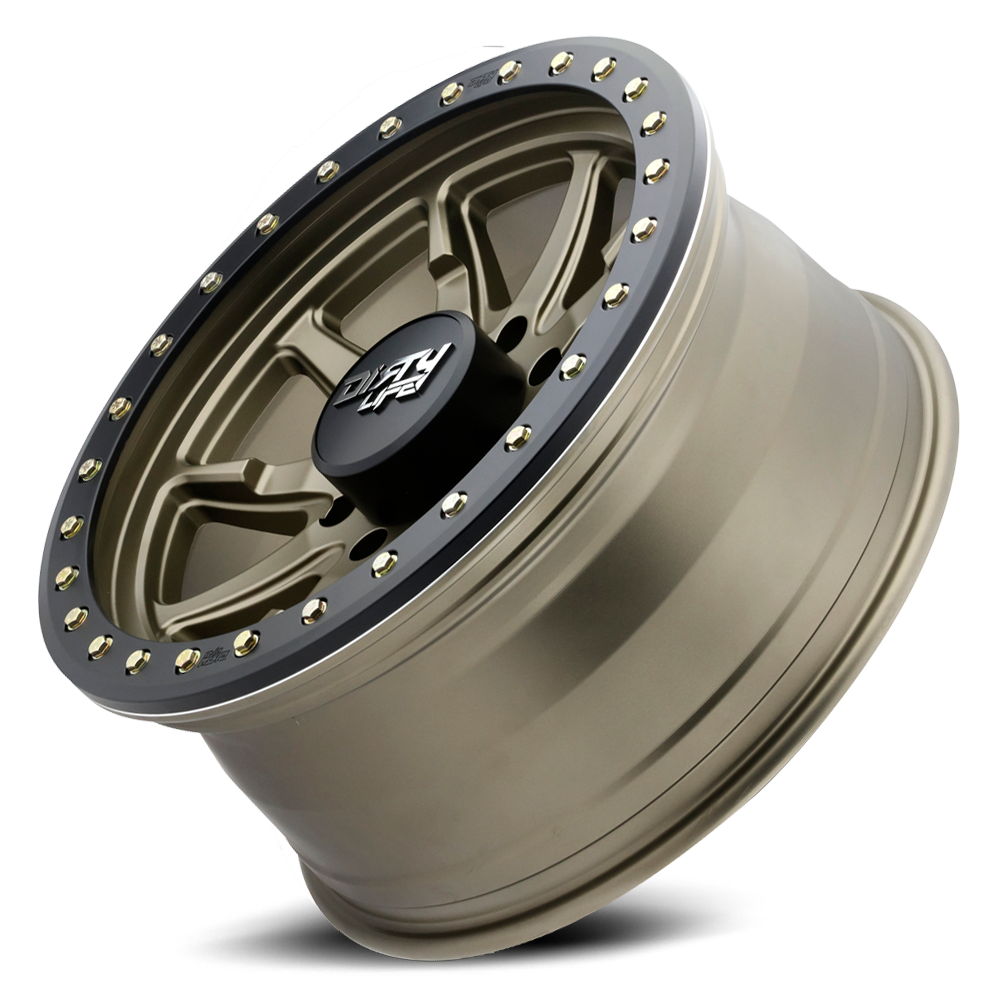 DT-2 9304 Satin Gold 17X9 Dirty Life Race Wheels-1