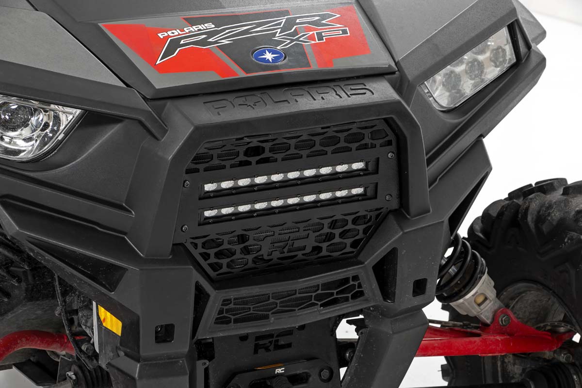 Rough Country Polaris RZR Dual 10 Inch Slimline LED Grille Kit For 14-Pres RZR 1000XP/1000S Rough Country