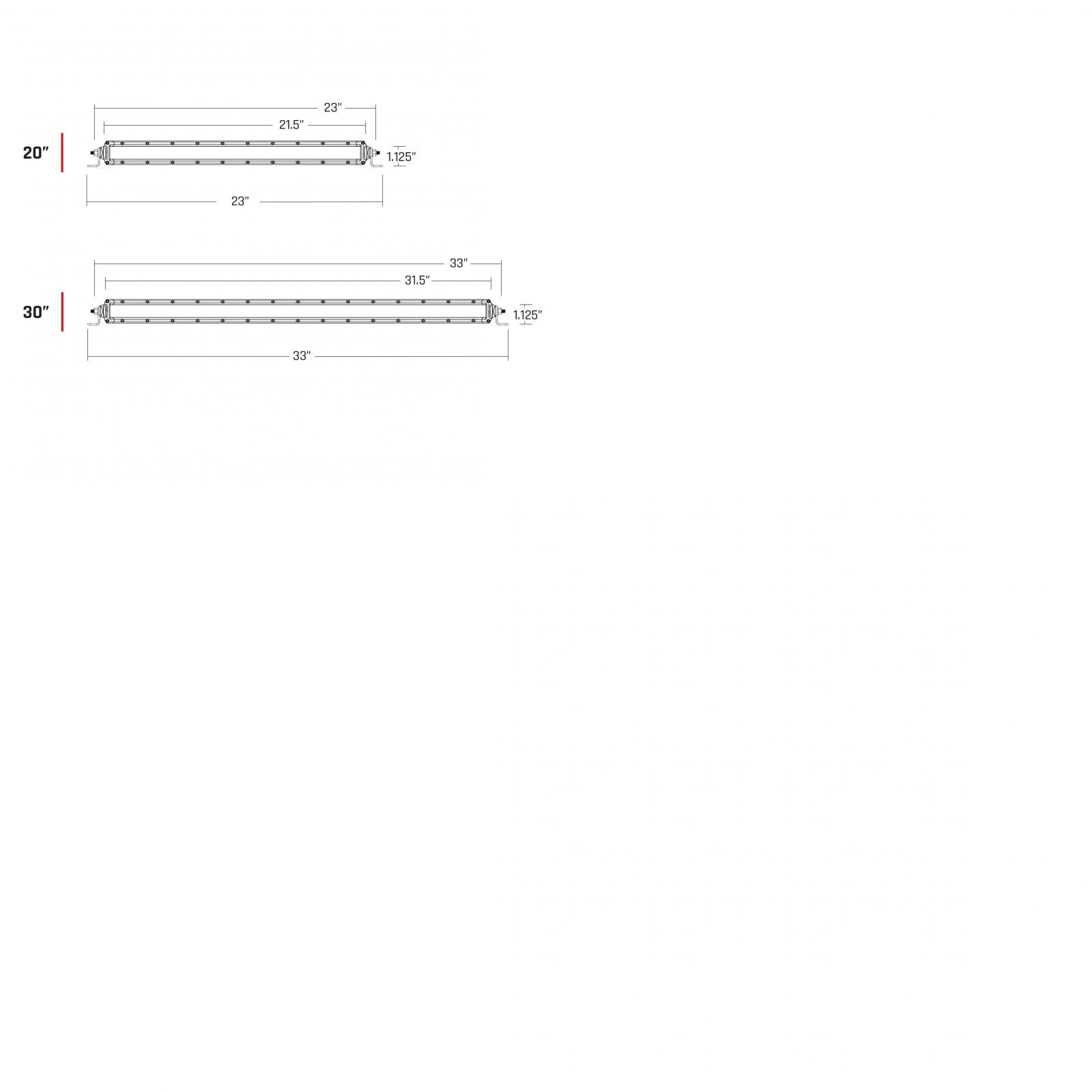 Rigid Industries 30 Inch Dual Function SAE Auxilary High Beam Driving Lights SR-Series Pro RIGID Industries