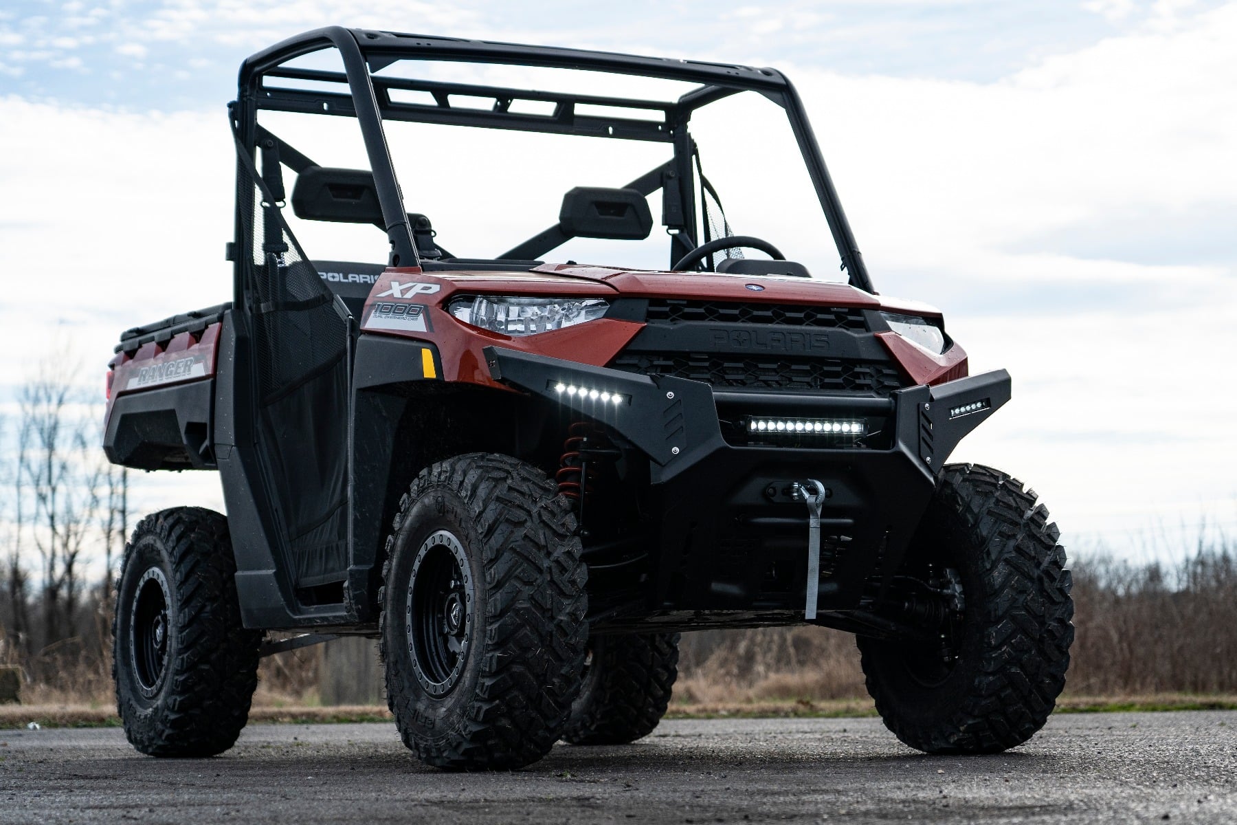 Bumper Wings 6 Inch Black Slimline LED Pair Polaris Ranger 1000/Ranger XP 900/1000 Rough Country-5