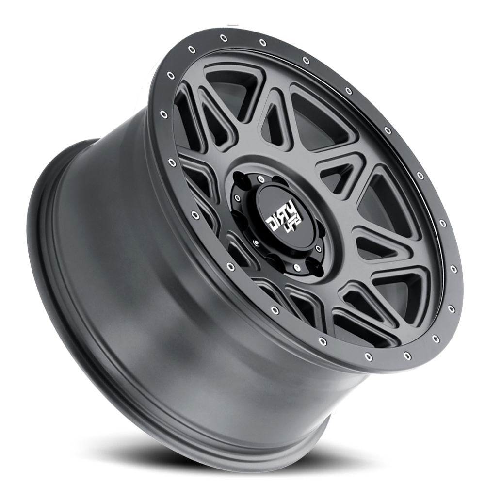 Theory 9305 Satin Gunmetal 20X9 Dirty Life Race Wheels-3