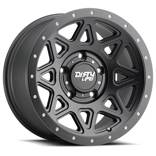 Theory 9305 Satin Black 20X9 Dirty Life Race Wheels