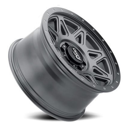 Theory 9305 Satin Gunmetal 17X9 Dirty Life Race Wheels-3