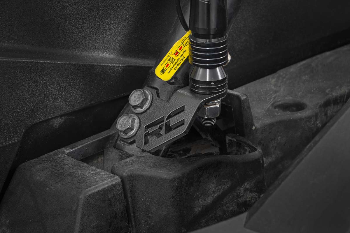Whip Mount Cage 4 Foot Multl-Color LED Whip Pair Polaris RZR XP 1000 Rough Country-5