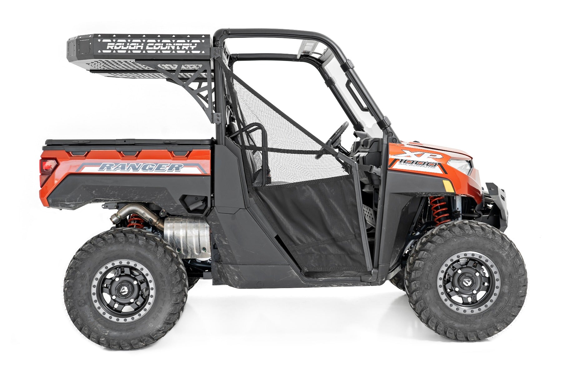 Cargo Rack Dual 2 Inch Black LED Pairs Flush Mount Polaris Ranger XP 1000 Rough Country-4
