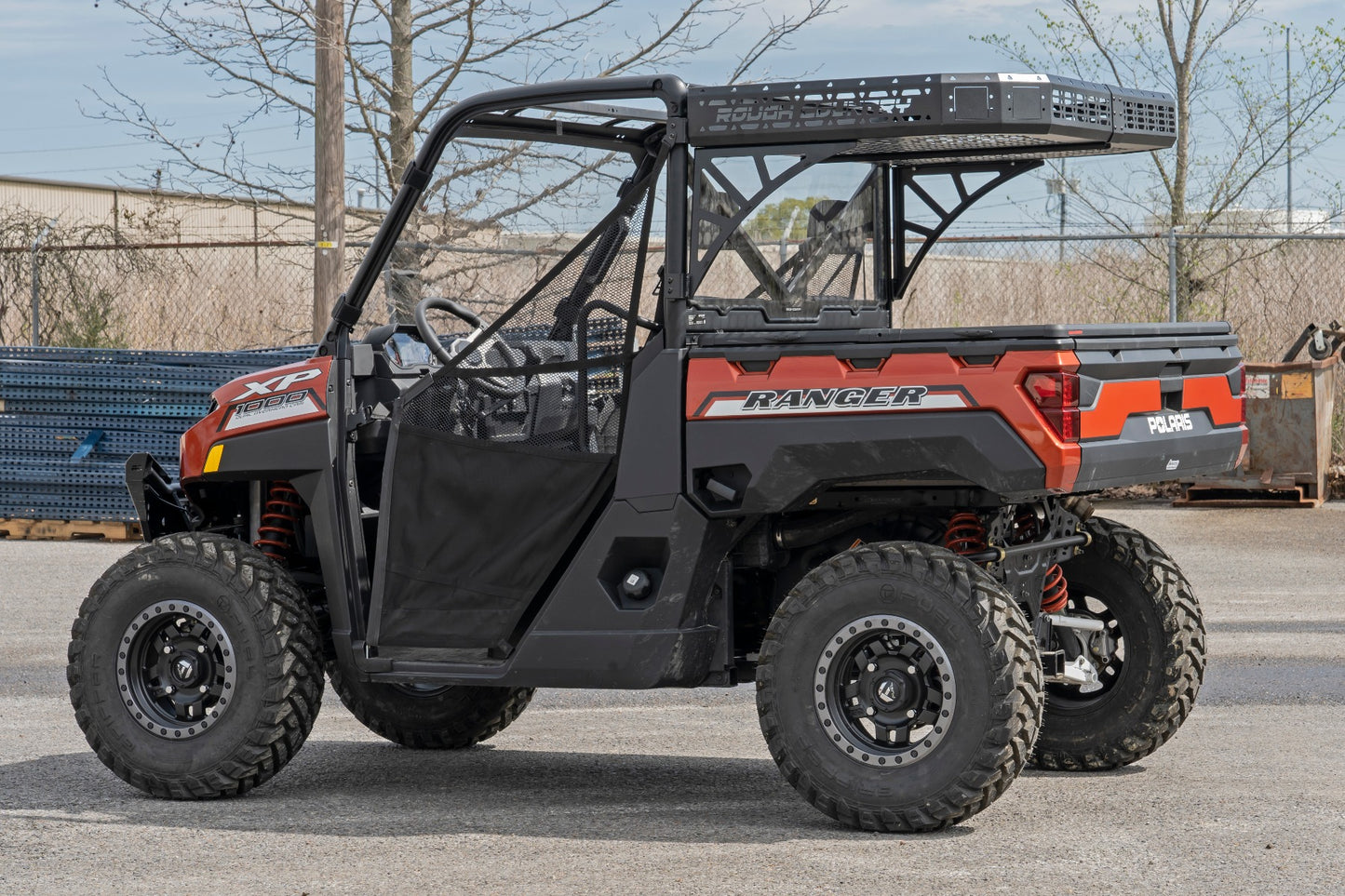 Cargo Rack Dual 2 Inch Black LED Pairs Flush Mount Polaris Ranger XP 1000 Rough Country-5