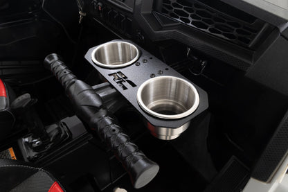 Passenger Grip Handle Dual Cup Holder Polaris RZR 4 900/RZR S 1000 Rough Country-2