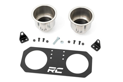Passenger Grip Handle Dual Cup Holder Polaris RZR 4 900/RZR S 1000 Rough Country-5