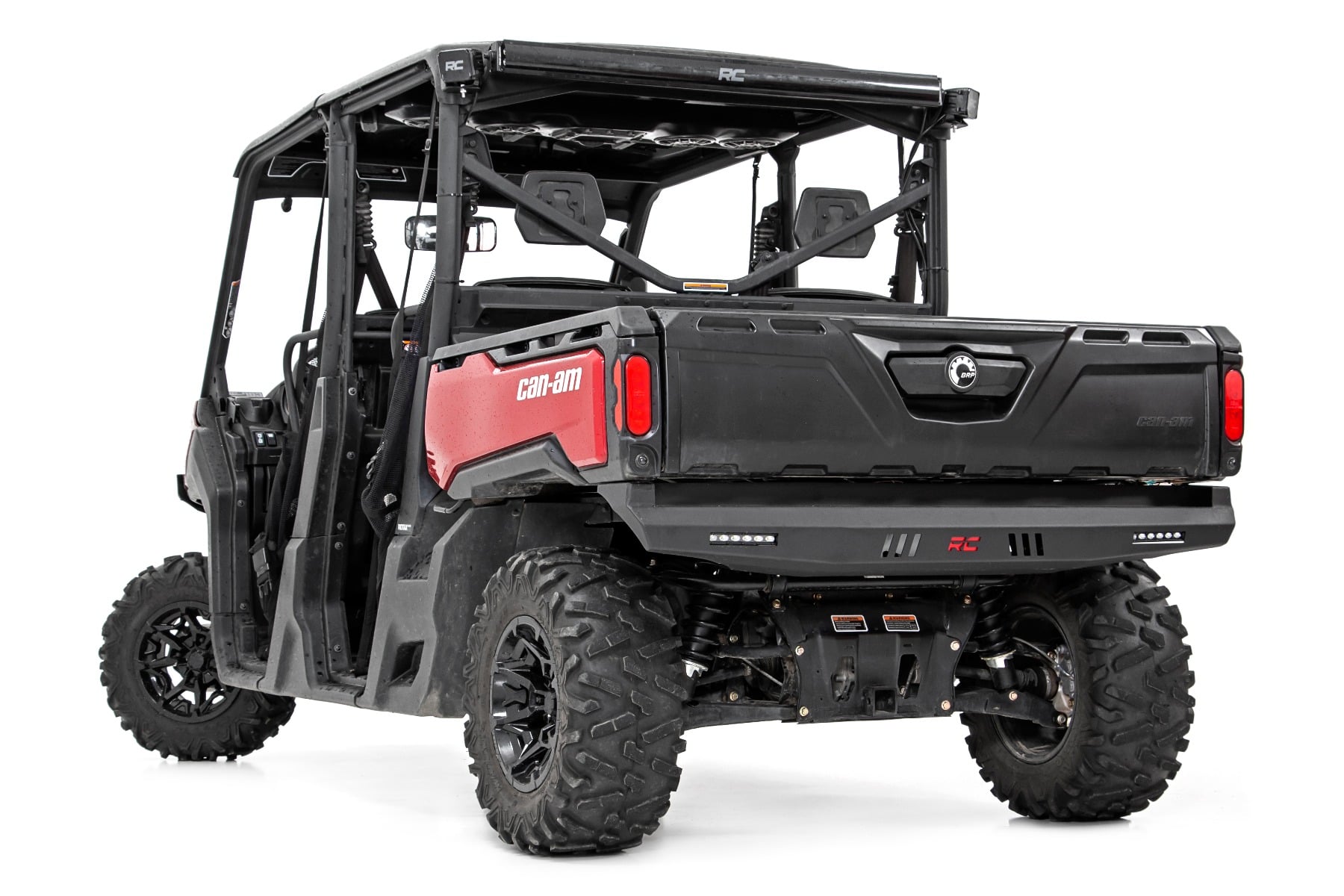 Bumper Rear 6 Inch Black Slimline LED Pair Multiple Makes & Models (Can-Am/Polaris) Rough Country-2