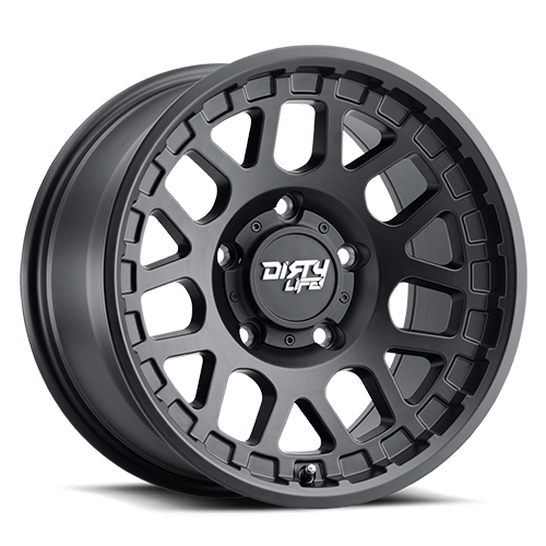 Mesa 9306 Matte Black 17X9 Dirty Life Race Wheels