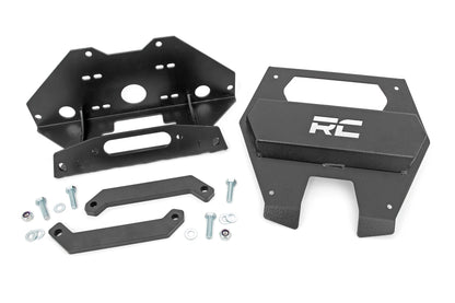 Polaris Winch Mounting Plate 20-21 Polaris RZR PRO XP Rough Country-1