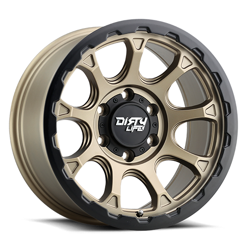Drifter 9307 Matte Gold 17X8.5 Dirty Life Race Wheels