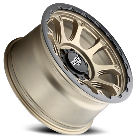 Drifter 9307 Matte Gold 17X8.5 Dirty Life Race Wheels-1