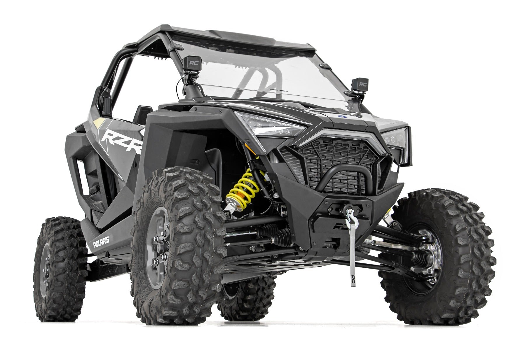 Rough Country Polaris Dual LED Cube Kit w/ Black Series Amber DRL 20-21 Polaris RZR PRO XP Rough Country