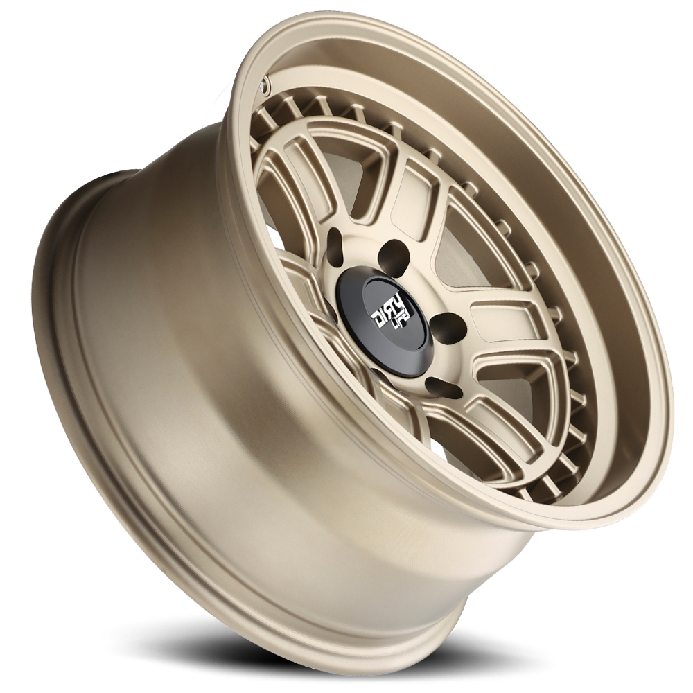 Cage 9308 Matte Gold 17X8.5 Dirty Life Race Wheels-5