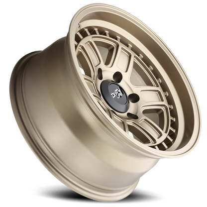 Cage 9308 Matte Gold 17X8.5 Dirty Life Race Wheels-5