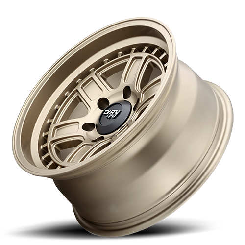 Cage 9308 Matte Gold 17X8.5 Dirty Life Race Wheels-3