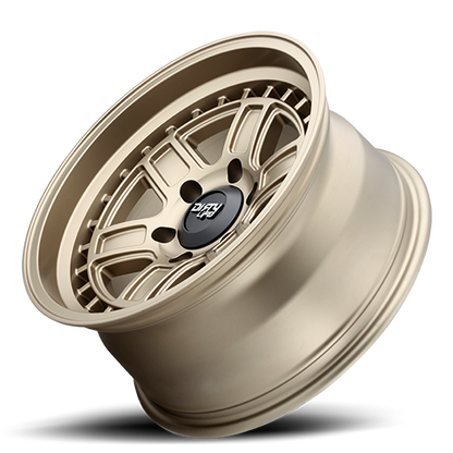 Cage 9308 Matte Gold 17X8.5 Dirty Life Race Wheels-3