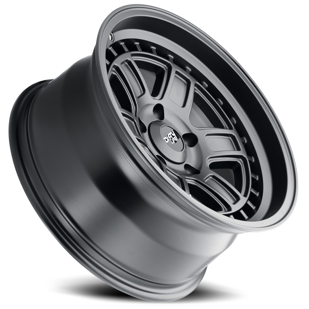 Cage 9308 Matte Black 17X8.5 Dirty Life Race Wheels-1