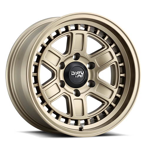 Cage 9308 Matte Gold 17X8.5 Dirty Life Race Wheels